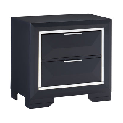 Homelegance Nightstand Rosemont Midnight Blue Finish 1553-4