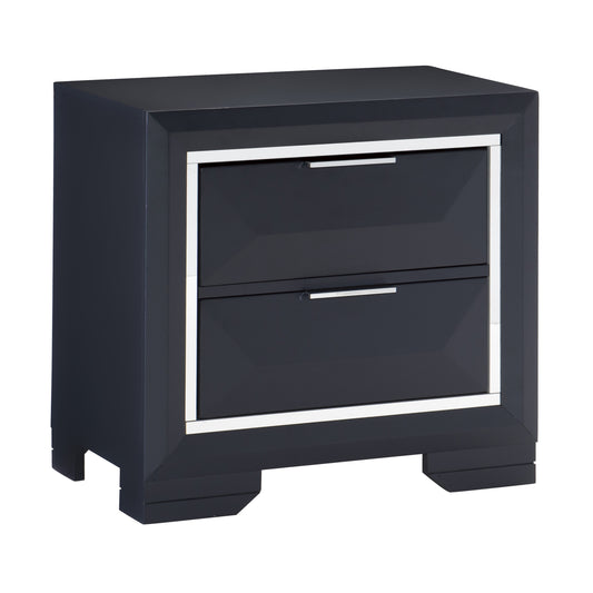 Homelegance Nightstand Rosemont Midnight Blue Finish 1553-4