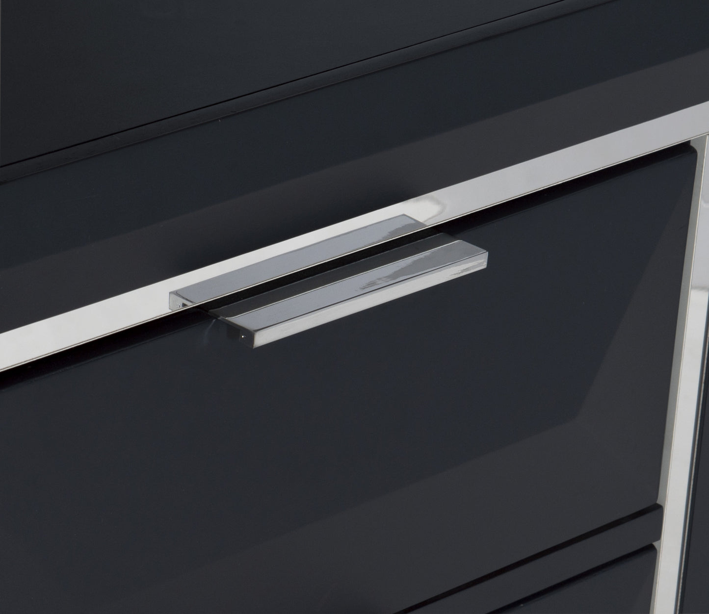 Homelegance Chest Midnight Blue Rosemont Finish with Chrome Accents 1553-9