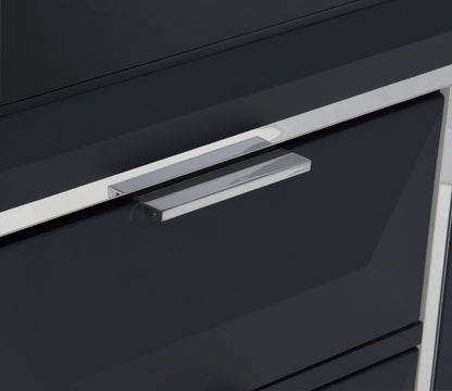 Homelegance Chest Midnight Blue Rosemont Finish with Chrome Accents 1553-9