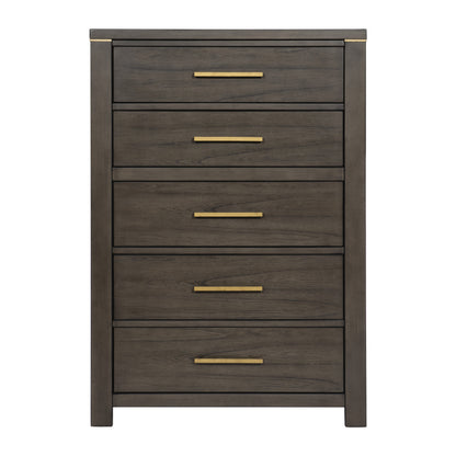 Homelegance Chest Scarlett Brownish Gray with Gold Accents 1555-9