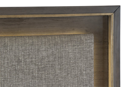 Homelegance Queen Bed Scarlett Brownish Gray with Gold Accents 1555-1