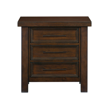 Homelegance Nightstand Logandale Brown Finish Elegant Bedroom Furniture 1559-4