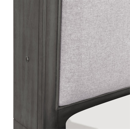 Homelegance Queen Bed Wittenberry Gray with USB Ports and Storage 1573-1