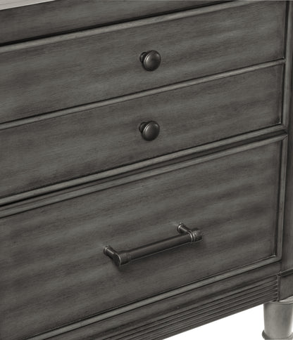 Homelegance Nightstand Wittenberry Gray Finish Elegant Design 1573-4