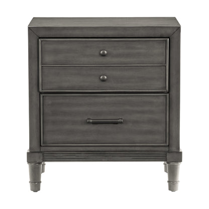 Homelegance Nightstand Wittenberry Gray Finish Elegant Design 1573-4