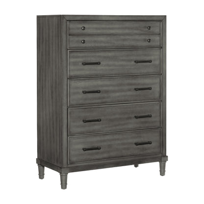 Homelegance Chest Wittenberry Gray Finish with Bronze Accents 1573-9