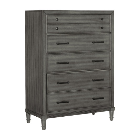Homelegance Chest Wittenberry Gray Finish with Bronze Accents 1573-9