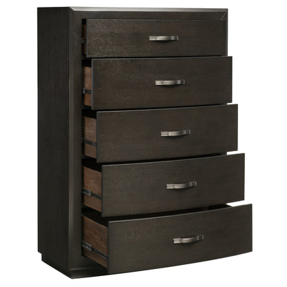Homelegance Chest Dark Charcoal Hodgin Chest of Drawers 1575-9
