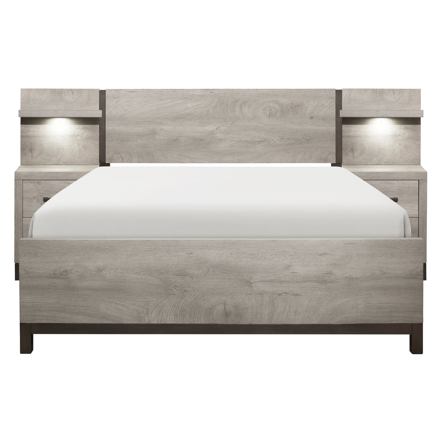 Homelegance Queen Bed Zephyr Light Gray Gray Finish 1577-1-WB