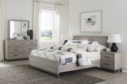 Homelegance Nightstand Zephyr Gray Finish Elegant Bedroom Furniture 1577-4