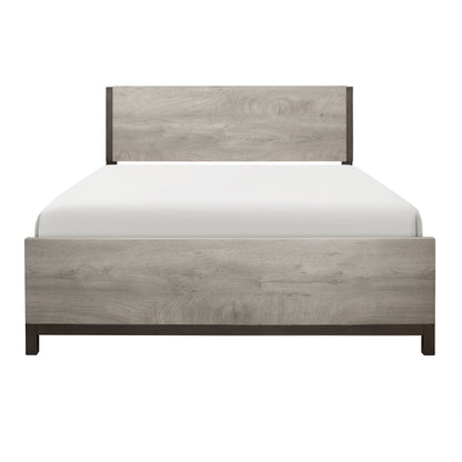 Homelegance Queen Bed Zephyr Gray Finish Elegant Design 1577-1