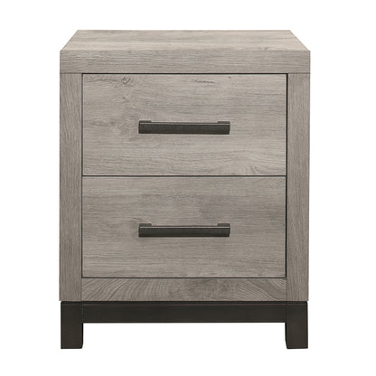 Homelegance Nightstand Zephyr Gray Finish Elegant Bedroom Furniture 1577-4