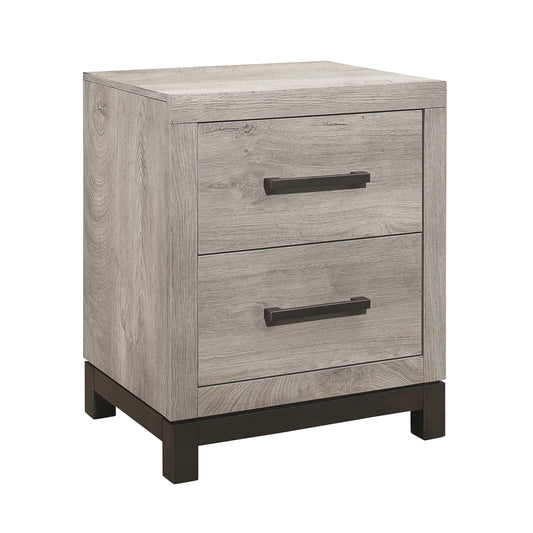Homelegance Nightstand Zephyr Gray Finish Elegant Bedroom Furniture 1577-4