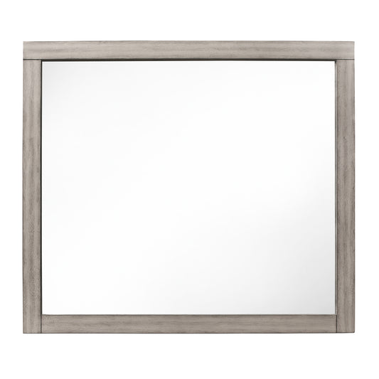 Homelegance Zephyr Dresser Mirror in Gray Faux Wood Finish 1577-6