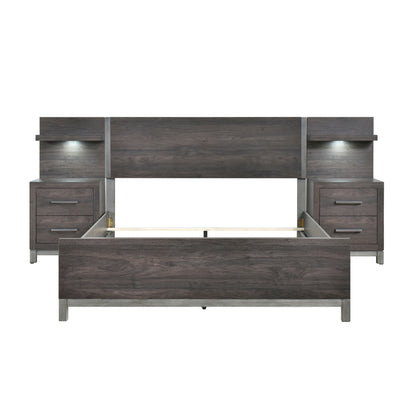 Homelegance Queen Bed in 5pc Set Finish for Elegant Comfort 1577DG-1-WB