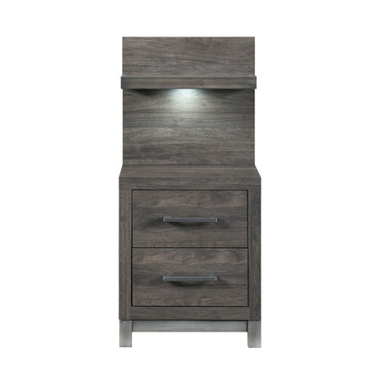 Homelegance Nightstand in Rich Wall Panel Finish 1577DG-4P