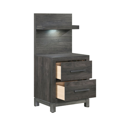 Homelegance Nightstand in Rich Wall Panel Finish 1577DG-4P