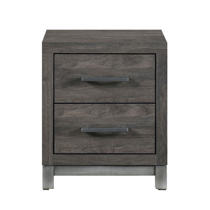 Homelegance Nightstand in Deryn Gray Finish 1577DG-4