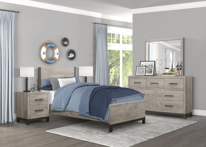 Homelegance Nightstand Zephyr Gray Finish Elegant Bedroom Furniture 1577-4