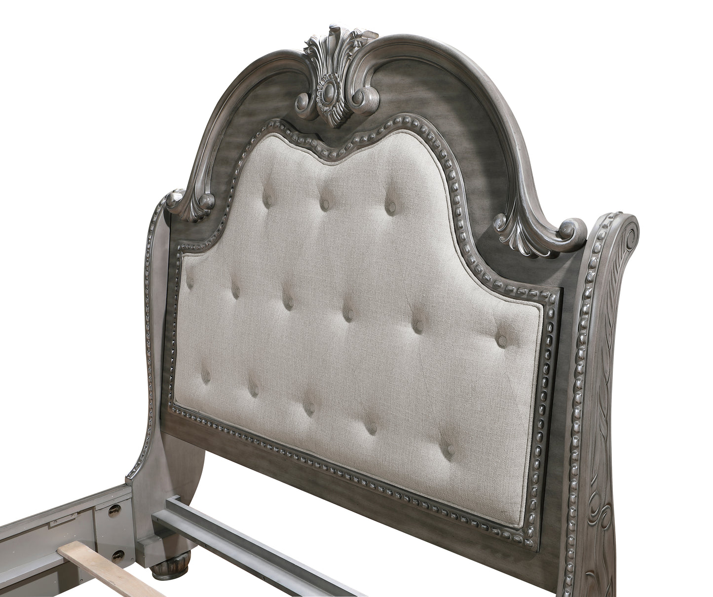 Homelegance Queen Bed Bennington Gray Finish Luxurious Design 1583-1