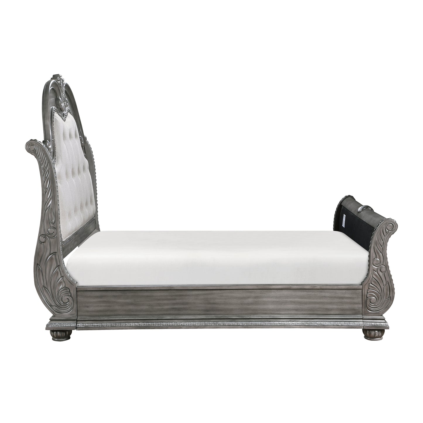 Homelegance Queen Bed Bennington Gray Finish Luxurious Design 1583-1