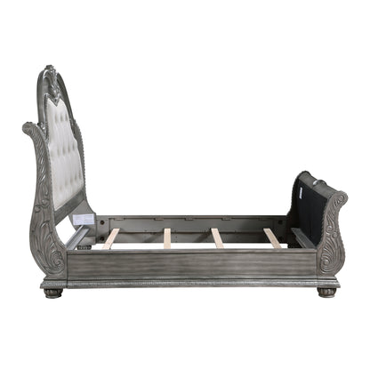 Homelegance Queen Bed Bennington Gray Finish Luxurious Design 1583-1