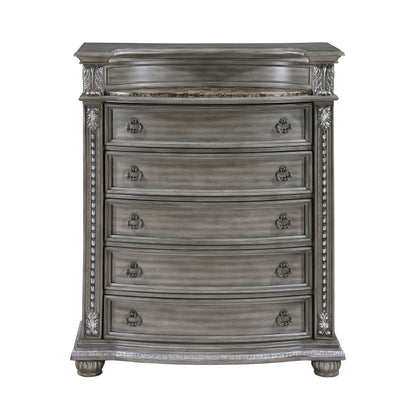 Homelegance Chest Bennington Gray Finish with Marble Top 1583-9