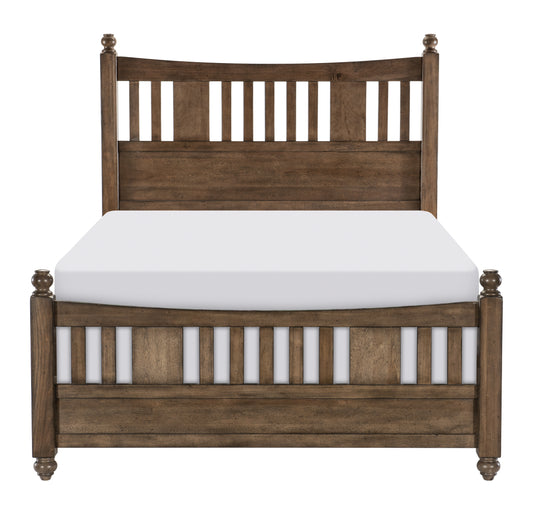 Homelegance Queen Bed Brevard Light Brown Finish 1584-1