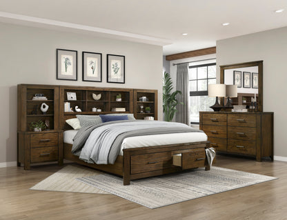 Homelegance Nightstand Sullivan Wire Brushed Oak Finish 1592-4P