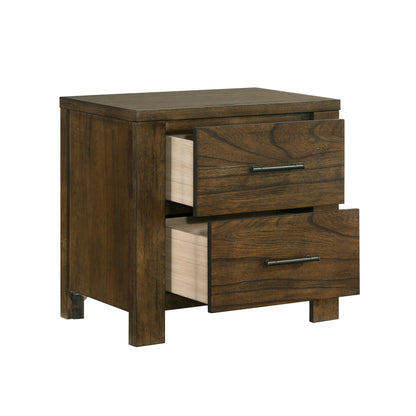 Homelegance Nightstand Sullivan Oak Finish Elegant Bedroom Storage 1592-4
