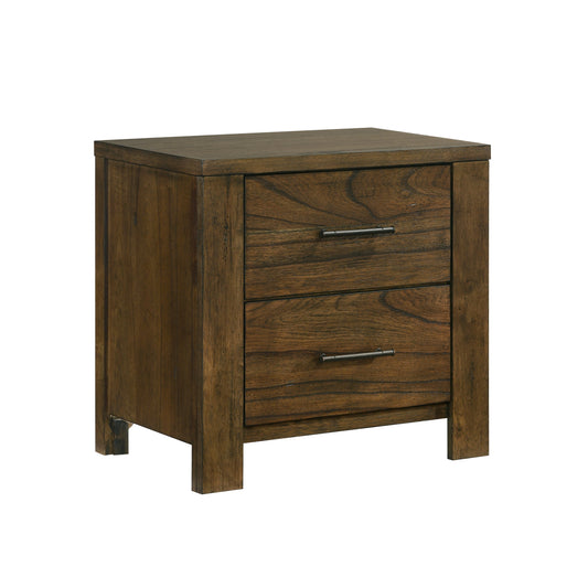 Homelegance Nightstand Sullivan Oak Finish Elegant Bedroom Storage 1592-4