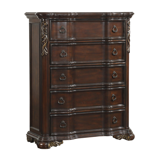 Homelegance Chest Royal Highlands Dark Cherry Finish 1603-9