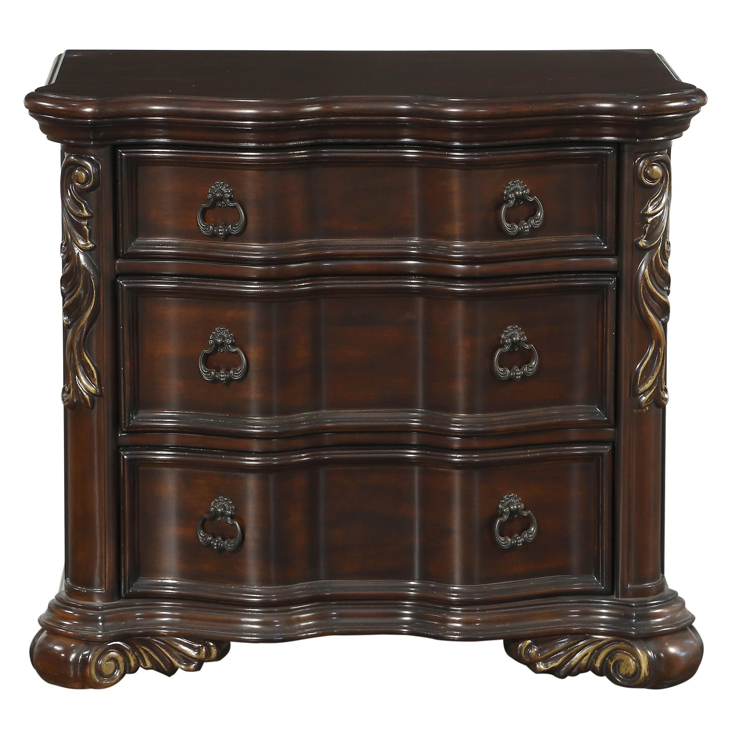 Homelegance Nightstand Royal Highlands Cherry Finish Elegant Design 1603-4