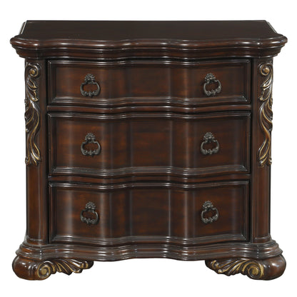 Homelegance Nightstand Royal Highlands Cherry Finish Elegant Design 1603-4