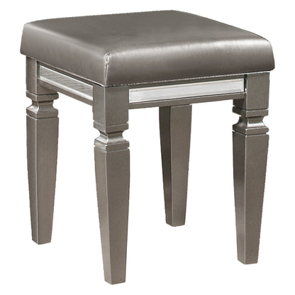 Homelegance Vanity Benches Tamsin Silver Gray Metallic Finish 1616-14