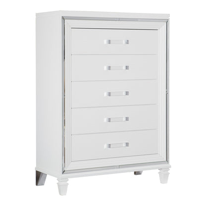 Homelegance Tamsin Chest White Metallic Finish Elegant Storage 1616W-9