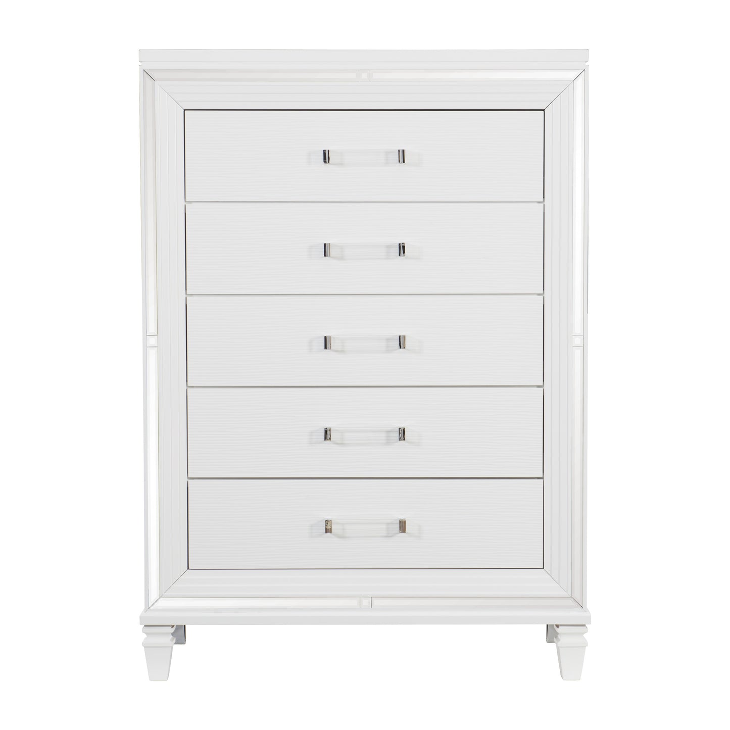 Homelegance Tamsin Chest White Metallic Finish Elegant Storage 1616W-9