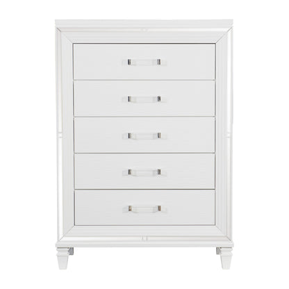 Homelegance Tamsin Chest White Metallic Finish Elegant Storage 1616W-9