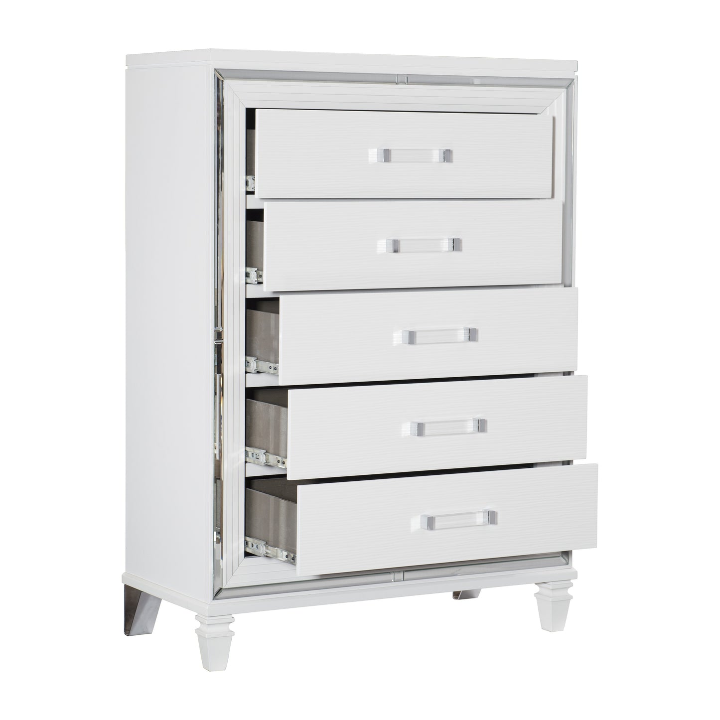 Homelegance Tamsin Chest White Metallic Finish Elegant Storage 1616W-9
