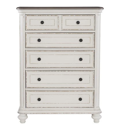 Homelegance Chest Baylesford Antique White Finish 1624W-9
