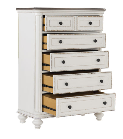 Homelegance Chest Baylesford Antique White Finish 1624W-9