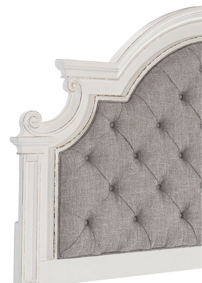 Homelegance Queen Bed Baylesford Antique White Finish 1624W-1