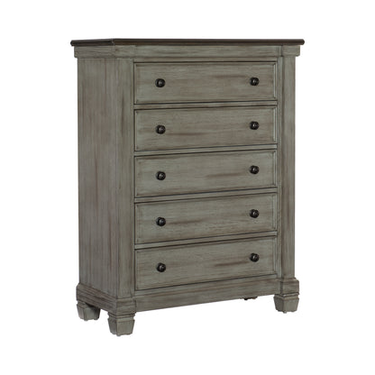 Homelegance Chest Weaver Antique Gray Finish with Coffee Top 1626GY-9