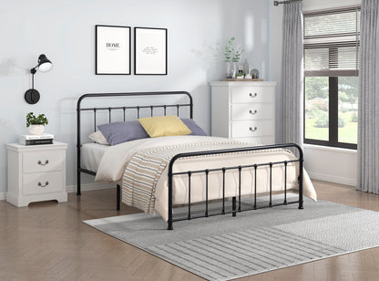 Homelegance Queen Bed Fawn Black Finish Elegant Design 1628-1