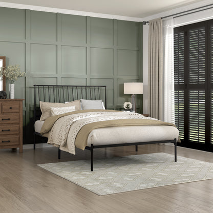 Homelegance Queen Bed Augusta Black Finish Elegant Design 1630-1