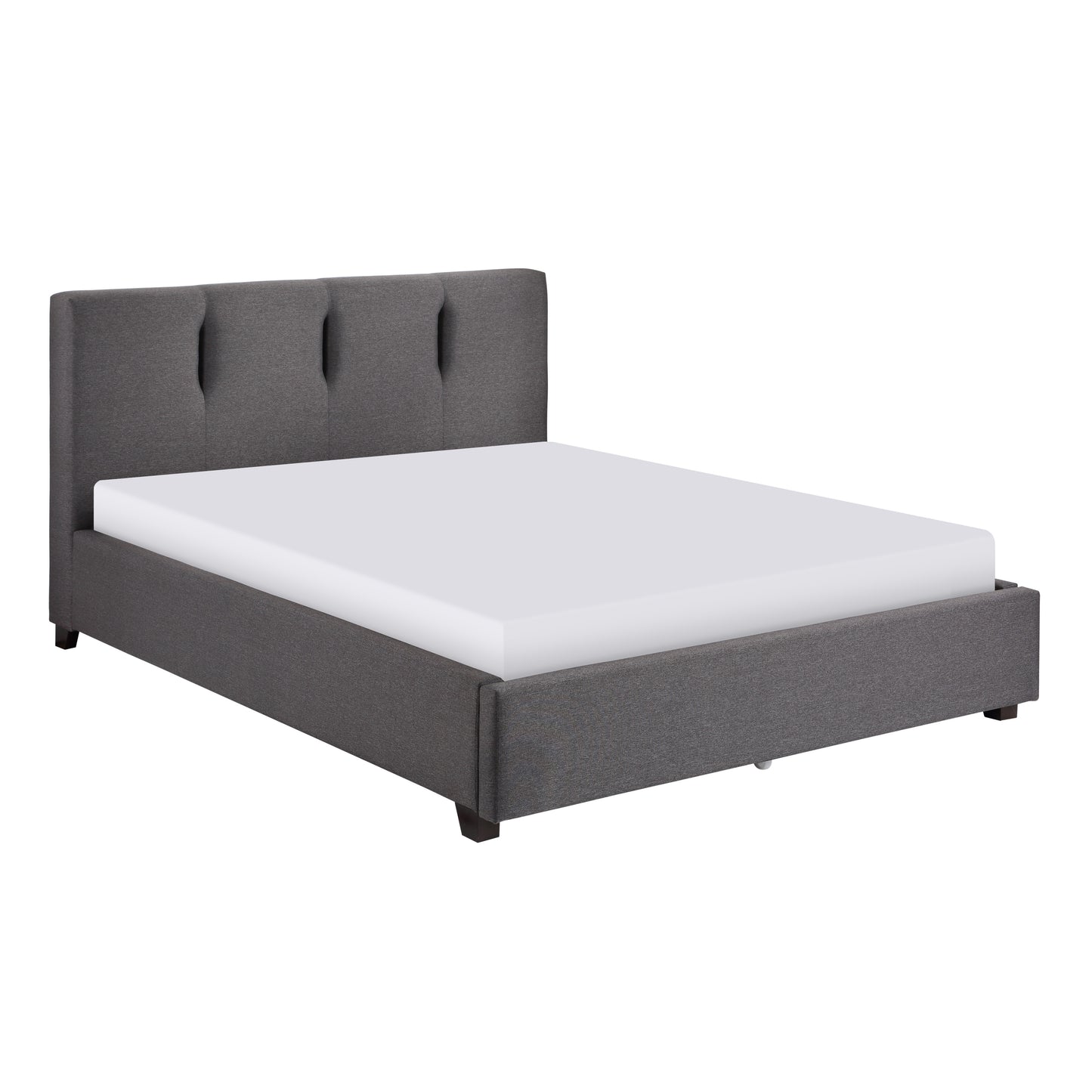 Homelegance Queen Bed Aitana Graphite Fabric 1632GH-1