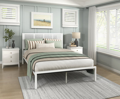 Homelegance Queen Bed Sanibel White Finish Coastal Charm 1635WH-1