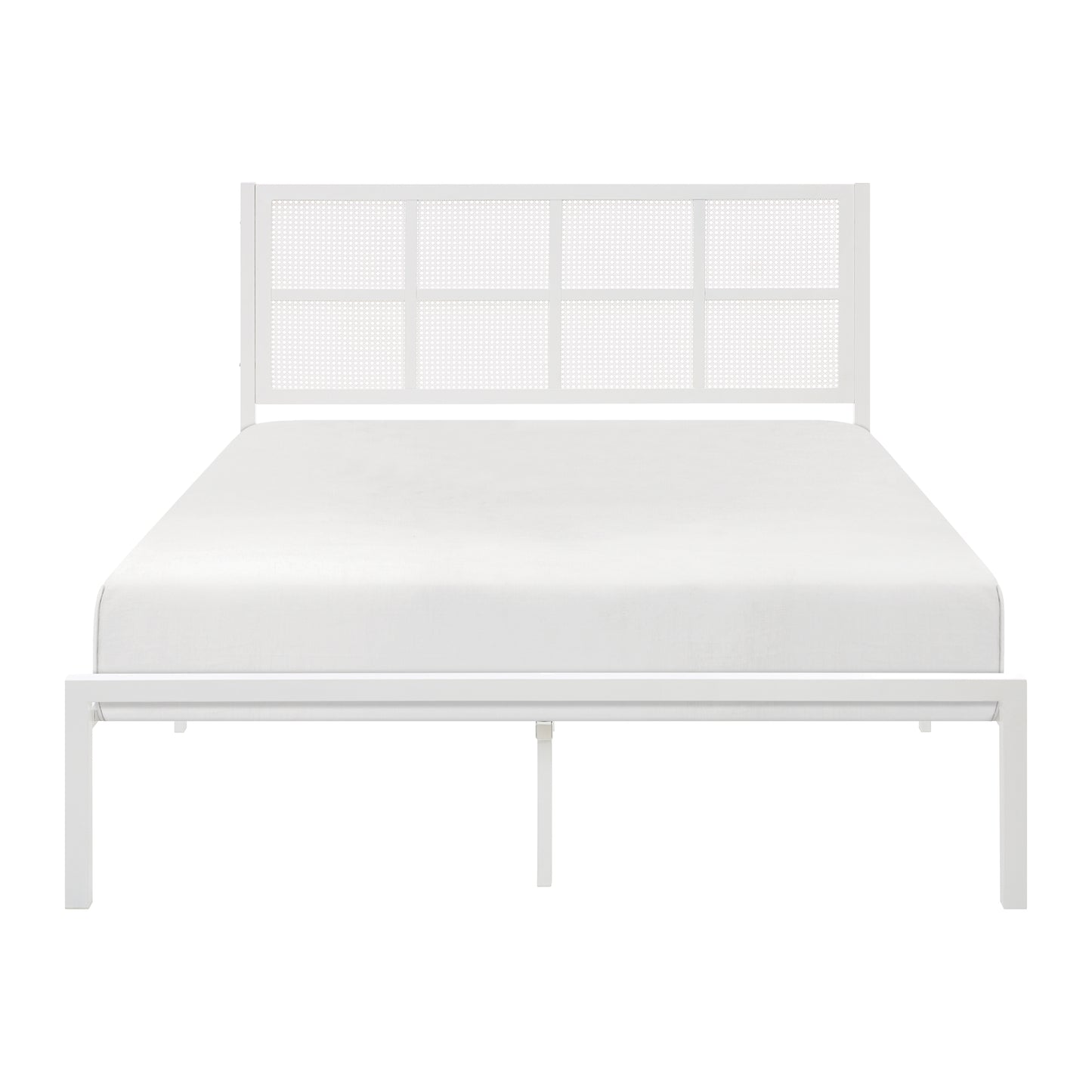 Homelegance Queen Bed Sanibel White Finish Coastal Charm 1635WH-1