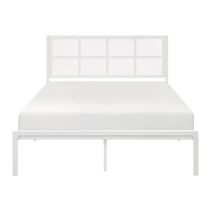 Homelegance Queen Bed Sanibel White Finish Coastal Charm 1635WH-1
